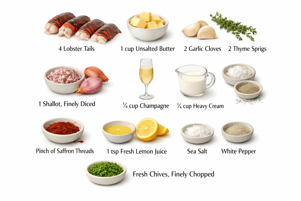 Ingredients for a Gourmet Lobster Recipe